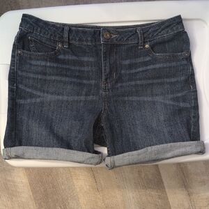 Simply Vera Vera Wang Dark Blue Jean Shorts